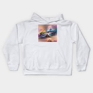 Ice Mountains Concept Kids Hoodie